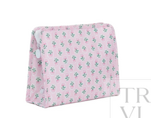 Load image into Gallery viewer, TRVL Large Roadie Zip Pouch | Petite Fleur Pink