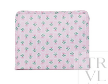 Load image into Gallery viewer, TRVL Large Roadie Zip Pouch | Petite Fleur Pink