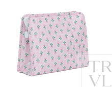 Load image into Gallery viewer, TRVL Roadie Medium Zip Pouch | Petite Fleur Pink