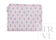 Load image into Gallery viewer, TRVL Roadie Small Zip Pouch | Petite Fleur Pink