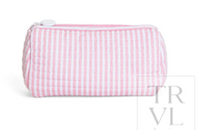 Load image into Gallery viewer, TRVL Quilted Pochette Bag | Pimlico Stripe Dusty Rose