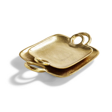 Load image into Gallery viewer, Gold Tray With Handles