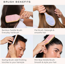 Load image into Gallery viewer, Emi Jay Bamboo Paddle Brush | Pink Sugar