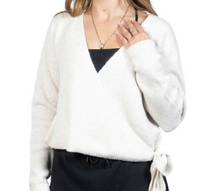 Load image into Gallery viewer, RD Style Myrtle Long Sleeve Wrap Neck Cardigan | Sea Pearl