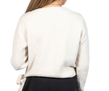 Load image into Gallery viewer, RD Style Myrtle Long Sleeve Wrap Neck Cardigan | Sea Pearl