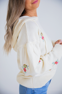 Karlie Floral Embroidered Sweater