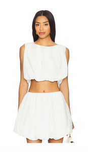 Mink Pink Alexa Bubble Crop Top