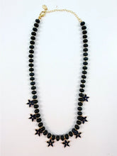 Load image into Gallery viewer, Smith &amp; Co Beaded Bloom Necklace | Navy