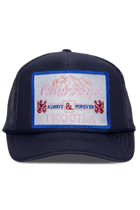 Friday Feelin' Cowboys & Tequila Trucker Hat in Navy