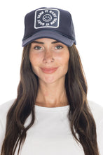Load image into Gallery viewer, Friday Feelin&#39; Take It Easy Trucker Hat in Navy