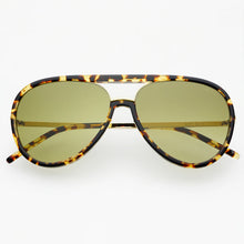 Load image into Gallery viewer, FREYRS Shay Sunglasses | Tortoise / Light Green