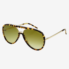 Load image into Gallery viewer, FREYRS Shay Sunglasses | Tortoise / Light Green