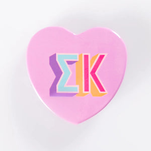 Sorority Block Letter Buttons