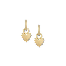 Load image into Gallery viewer, HART Two Toned Spikey Heart Earrings