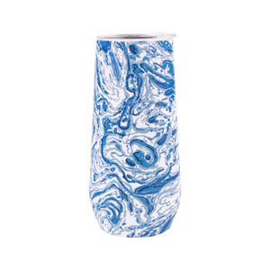 Lilly Pulitzer Stainless Steel Champagne Flute | Marble Swirl