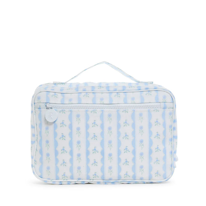 TRVL Bundle Up2 Hanging Toiletry Bag | Ribbon Floral Blue