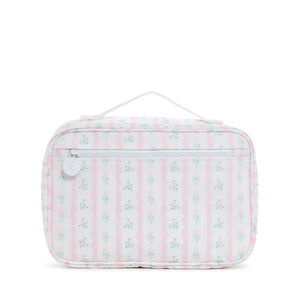 TRVL Bundle Up2 Hanging Toiletry Bag  | Ribbon Floral Pink