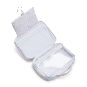 TRVL Bundle Up2 Hanging Toiletry Bag  | Ribbon Floral Pink