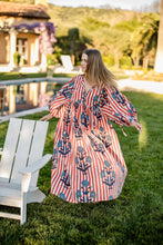Load image into Gallery viewer, Maison Marigold Taj Maxi Dress | Navy/Red