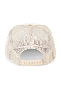 Friday Feelin' Take It Easy Trucker Hat in Tan