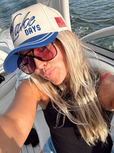 Load image into Gallery viewer, More Lake Days Royal Blue Vintage Trucker Hat
