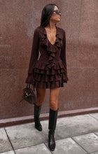 Load image into Gallery viewer, Show Me Your MUMU Marley Skort | Brown Pointelle Knit