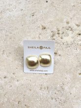 Load image into Gallery viewer, Sheila Fajl Small Yves Studs | Brushed 18K Gold Plated