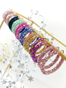 Glitter Hinge Hoops