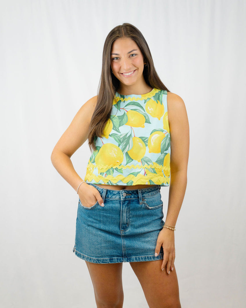 Prosperina Claudia Crop Top | Limoncello