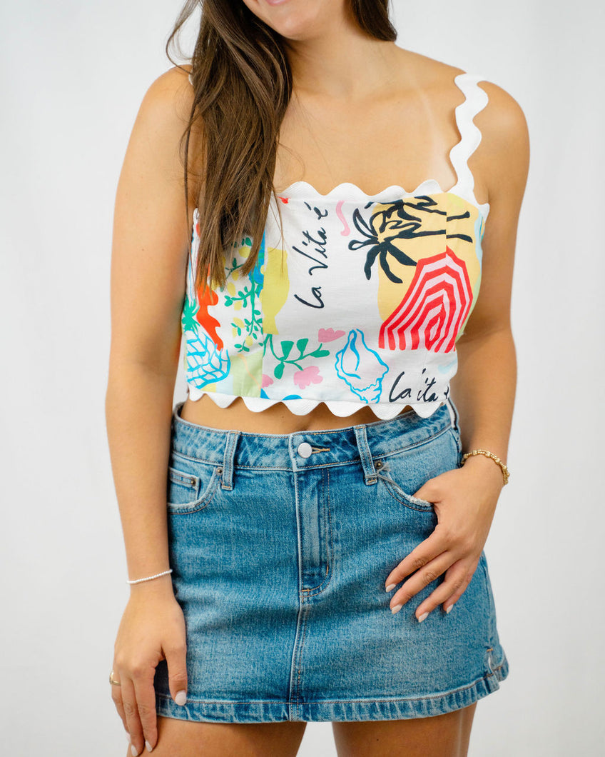Prosperina Helena Crop Top | Isola Bella