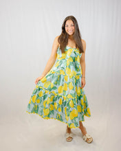 Load image into Gallery viewer, Prosperina Elena Strapless Midi Dress | Limoncello