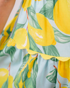Prosperina Elena Strapless Midi Dress | Limoncello
