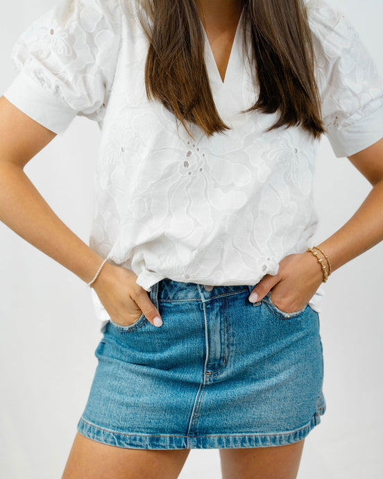 Tate Denim Skirt | Medium Denim