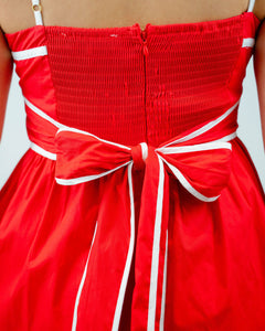 Prosperina Veronica Romper Dress | Cherry Red