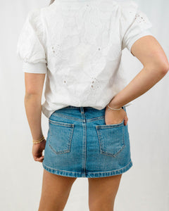 Tate Denim Skirt | Medium Denim