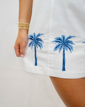 Load image into Gallery viewer, Mink Pink Isadora Embroidered Mini Dress | White/Blue