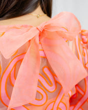Load image into Gallery viewer, Emily McCarthy Bella Top | Coral Organza