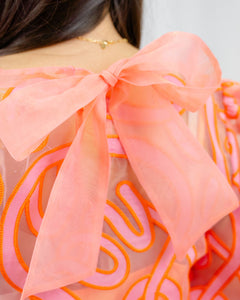 Emily McCarthy Bella Top | Coral Organza