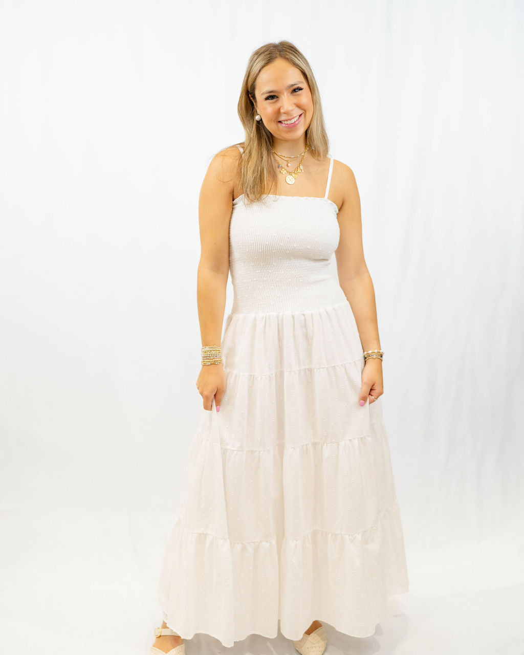 Peixoto Clementine Maxi Dress | White Lotus