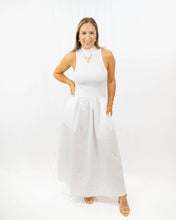 Load image into Gallery viewer, Karlie Solid White Mock Maxi