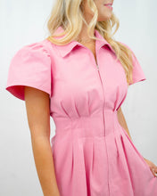 Load image into Gallery viewer, Pink Utility Mini Dress