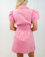 Load image into Gallery viewer, Pink Utility Mini Dress