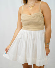 Load image into Gallery viewer, Show Me Your MUMU Sun Deck Mini Dress | White Voile with Twisted Rope