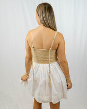 Load image into Gallery viewer, Show Me Your MUMU Sun Deck Mini Dress | White Voile with Twisted Rope
