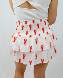 Show Me Your MUMU Ellie Skort | Lobster Embroidery