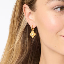 Load image into Gallery viewer, Julie Vos Gold Malta Theodora Hoop &amp; Charm Earring | Cubic Zirconia