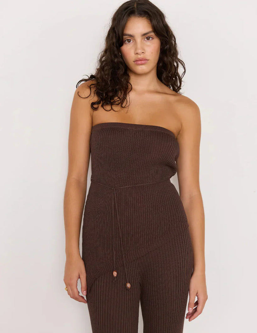 Mink Pink Keani Strapless Knit Top