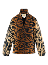 Load image into Gallery viewer, Emily McCarthy Long Sleeve Poppy Top | Tiger Jacquard