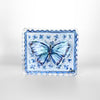 Lauren Dunn Blue Butterfly On Floral Block | Small