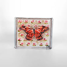 Load image into Gallery viewer, Lauren Dunn Monarch Butterfly On Peach Block | Small
